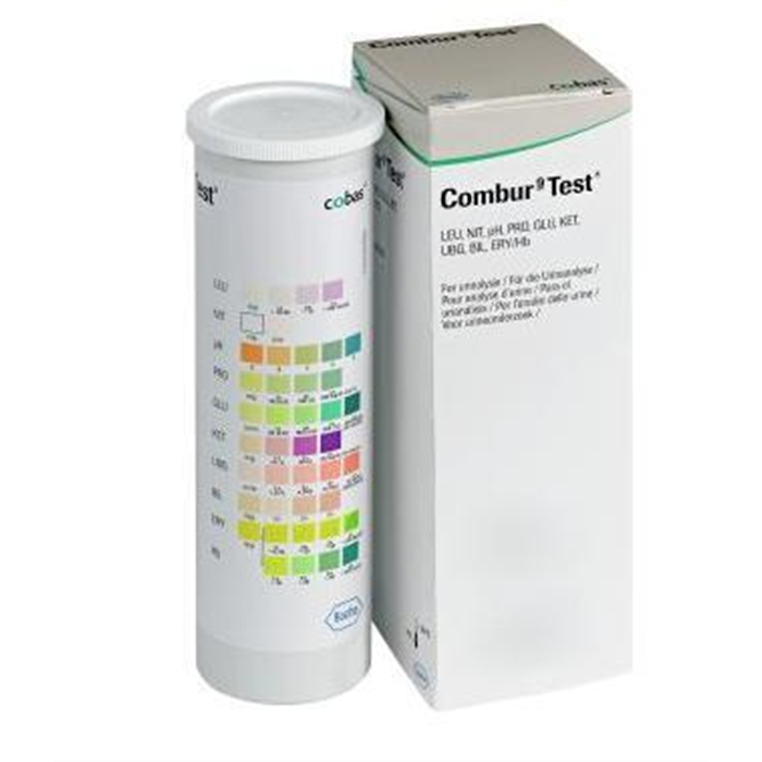 Bandelettes urinaires Combur 9 Test, boîte de 100 pièces
