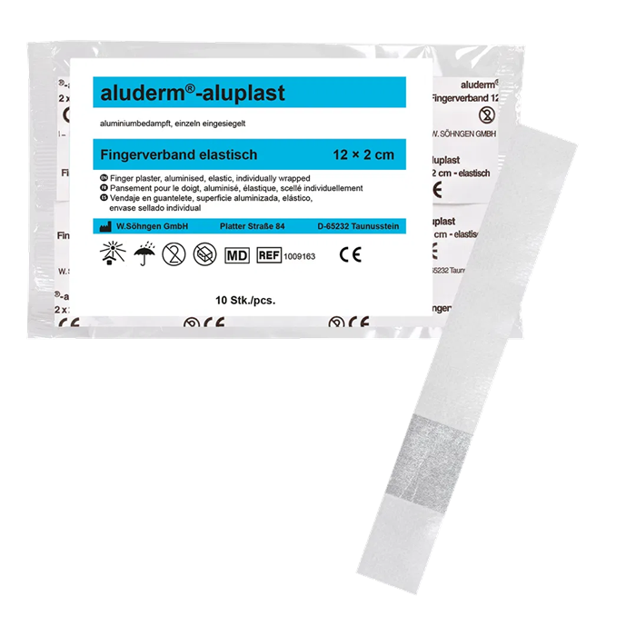 Aluderm Aluplast pansement élastique pour doigt
10 pièces, 12 x 2 cm