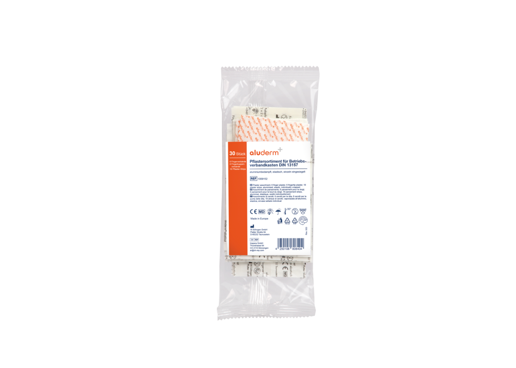 ALUDERM-ALUPLAST FINGERVERBAND-SORTIMENT F. BETRIEBSVERBANDKAESTEN, KLEIN FINGERVERBAND