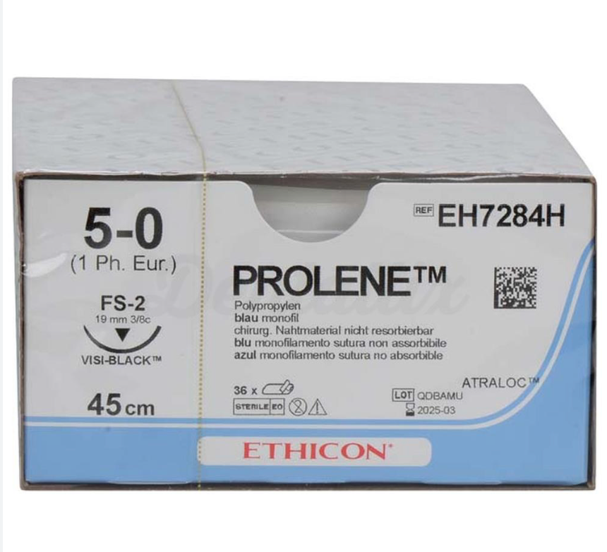 ETHICON PROLENE PS3, 36 ST. _x000D_
USP 5/0, 1METRIC, FADENLAENGE 45 CM