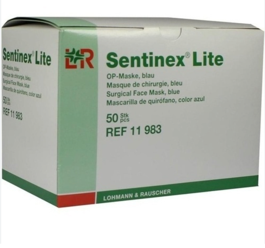 SENTINEX OP-MASKE LITE, BLAU, 50 ST. _x000D_
MIT GUMMIBAND