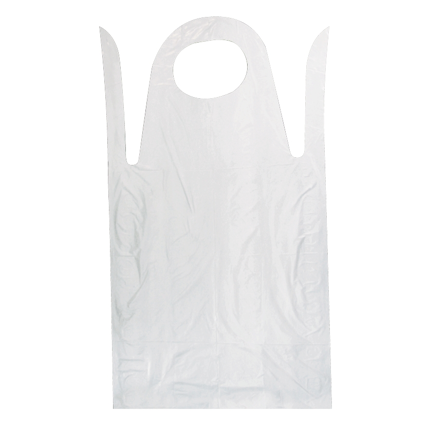 MEDIMEX tablier PE jetable CLASSIC PLUS, 100 pièces, gaufré, 75 x 125 cm, blanc