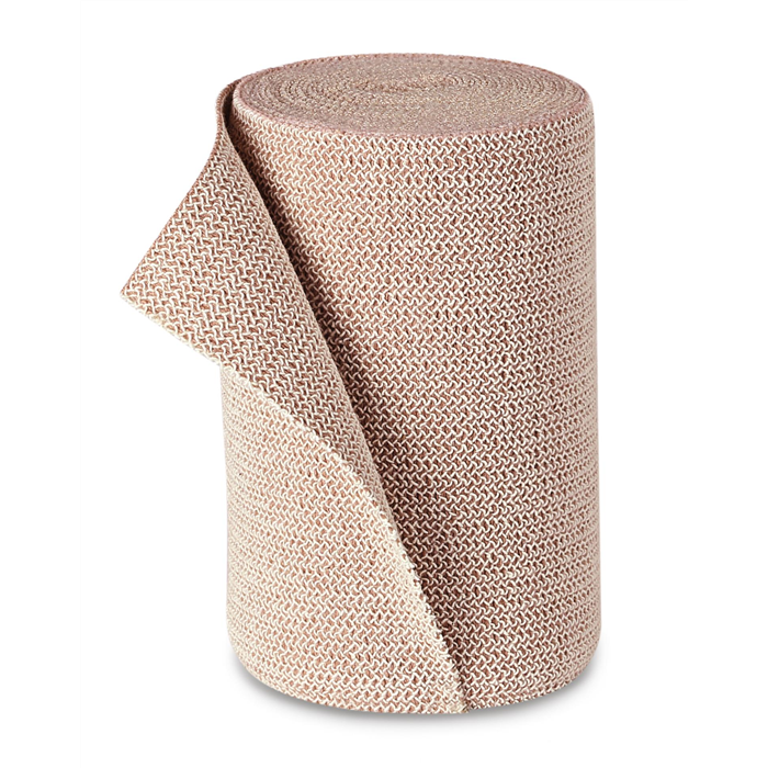 [317820] Bandage Pütter 8 cm x 5 m, 10 pièces, couleur peau, avec pinces de bandage.