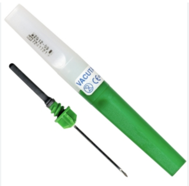 [305020] VACUTAINER-KANUELEN, STERIL, 21 G, GRUEN _x000D_
0.8 X 38 MM, 100 ST.