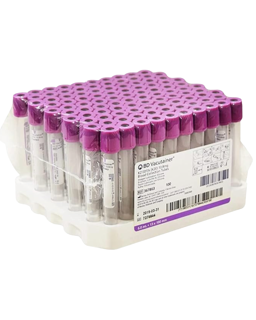 VACUTAINER-ROEHRCHEN OHNE ZUSATZ, 6 ML _x000D_
100 X 13 MM, 100 ST.