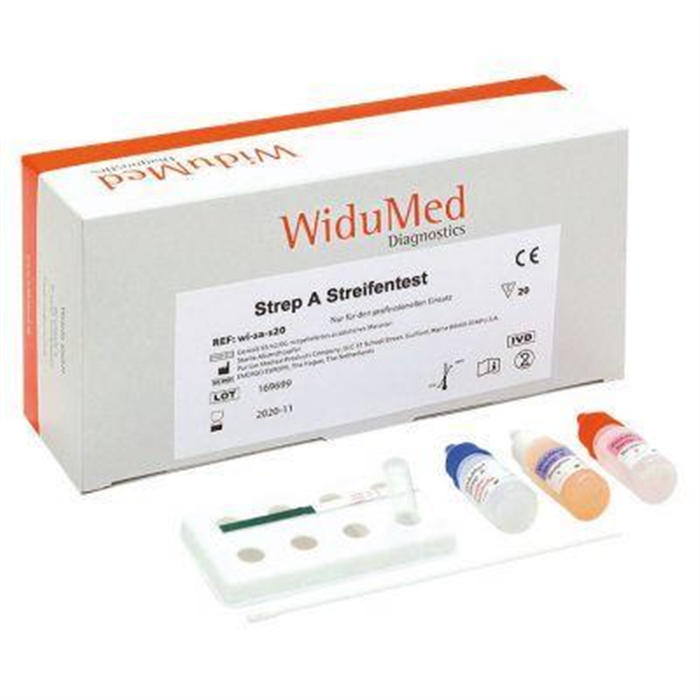 [403891] WiduMed Strep A, bandelettes de test, 20 pièces