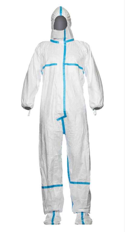 DUPO TYVEK 600 PLUS, combinaison jetable avec capuche, taille XL, cat III type 4B, 5B, 6B, TY CHA5 T WH 00, 100 pièces