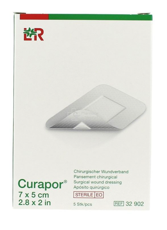 [32902] CURAPOR STERILE, 7 X 5 CM, 5 PCS