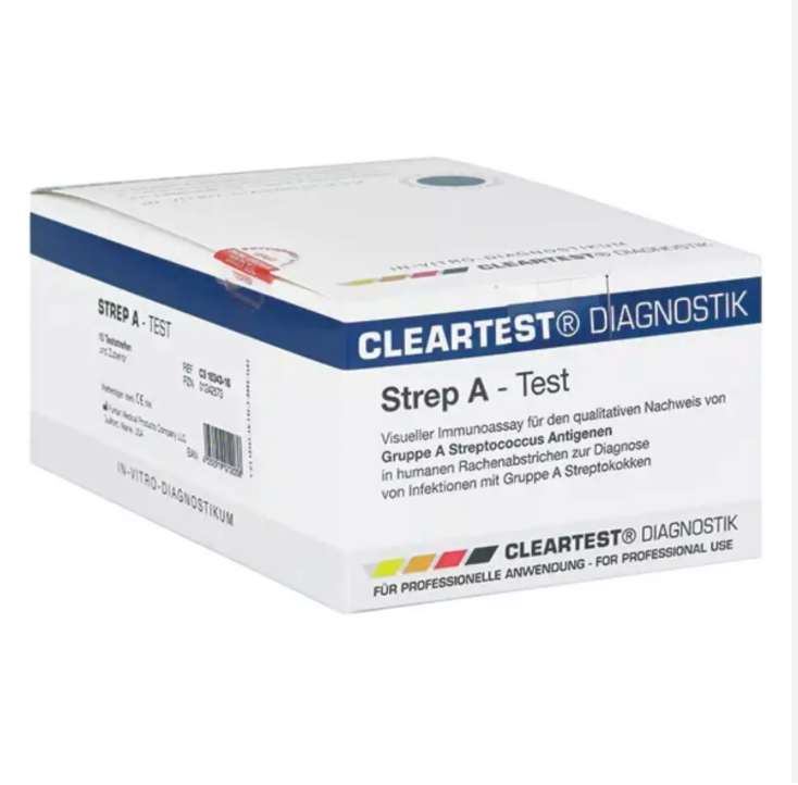 [404160] Test rapide ClearTest Streptocoque A, 25 pièces