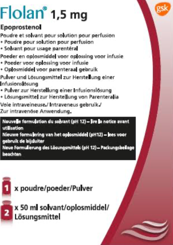 [FLOLAN-1J] PACKAGE POUR PATIENT HTAP  TRAITEMENT FLOLAN CASS 100- TRAITEMENT POUR 30 JOUR