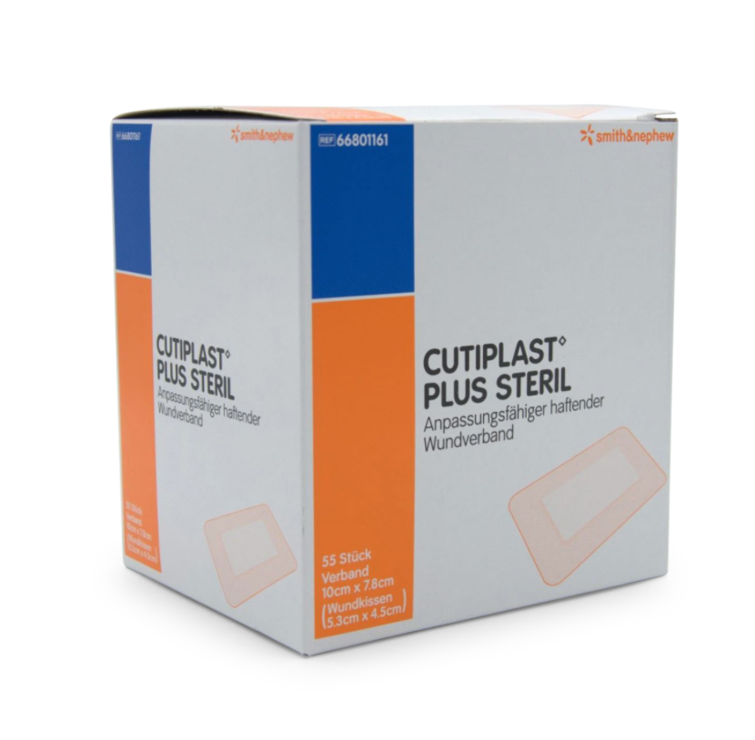 [313141] CUTIPLAST PLUS STERIL 10 X 7.8 CM, 55 ST. _x000D_
EINZELN STERIL EINGESIEGELT