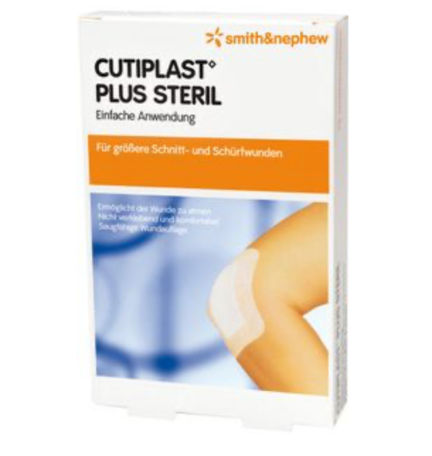 CUTIPLAST PLUS stérile 15 x 7,8 cm, 55 pièces, emballées individuellement stériles