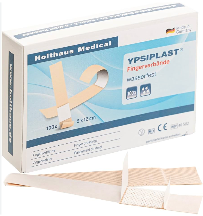 [A021863] YPSIPLAST FINGERVERBAND 2 X 18 CM, WASSERFEST _x000D_
PACK. A 100 ST., 40528