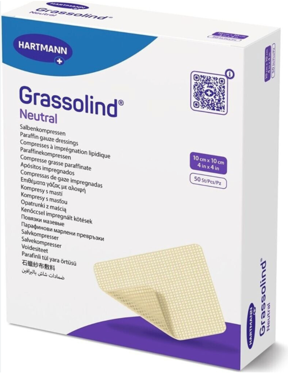 GRASSOLIND 10 X 10 CM, STERIL