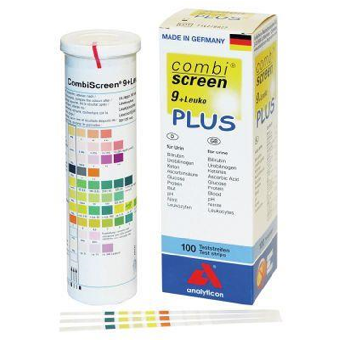 Bandelettes urinaires CombiScreen 7 SYS PLUS, boîte de 100 pièces