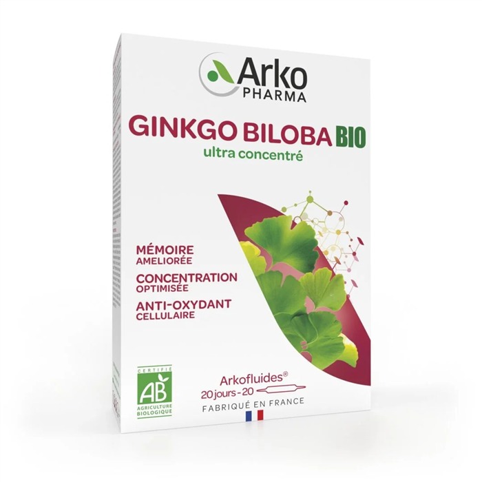 [17090414] Arkofluides BIO Ginkgo Biloba, 20 ampoules