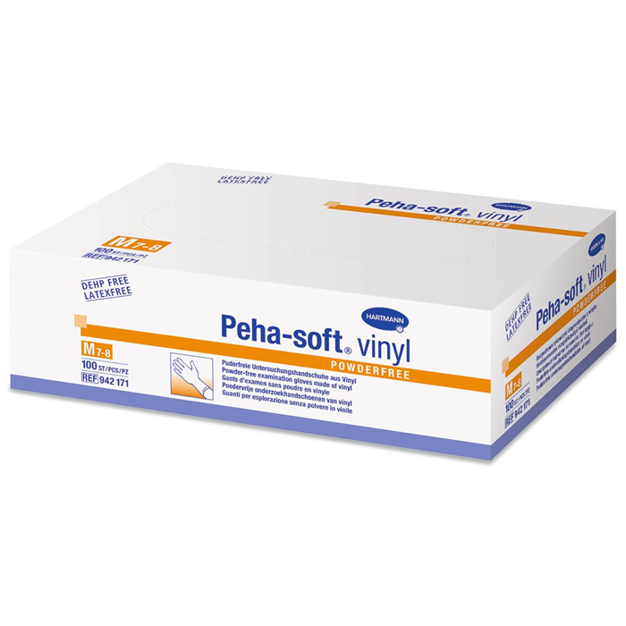 [152895] PEHA-SOFT VINYLE Sans Poudre Gants, Taille XS, Paquet de 100.