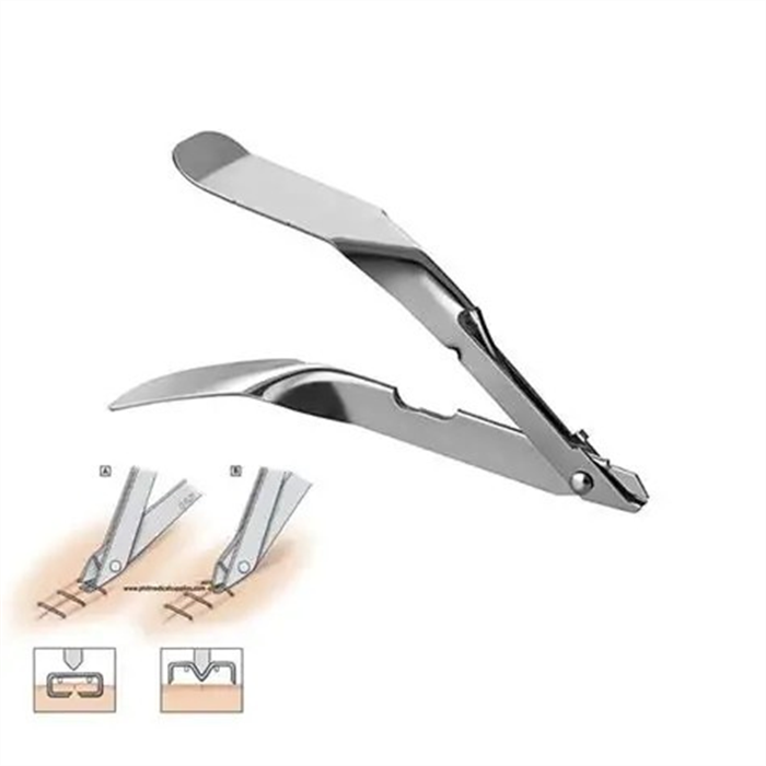 Enlève agrafes métalliques pour peau 10 cm,_x000D_
Boîte de 54 pièces