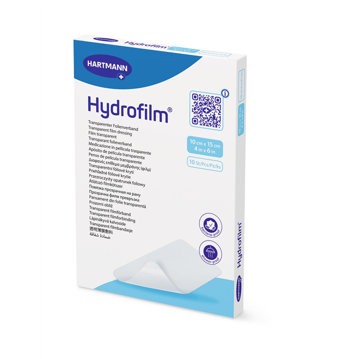 HYDROFILM Transparent, 10 x 15 cm, 50 pcs, Stérile