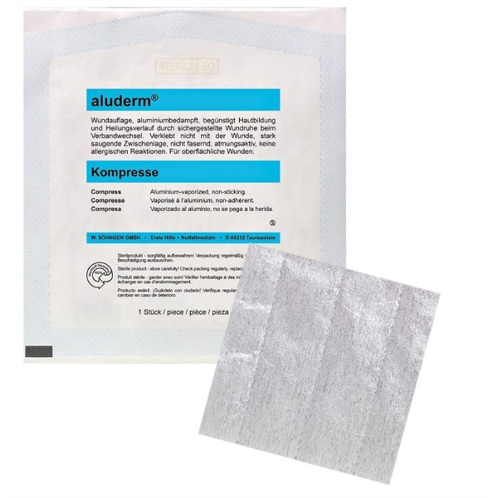 Aluderm Compresses 10 x 10 cm, 25 pièces