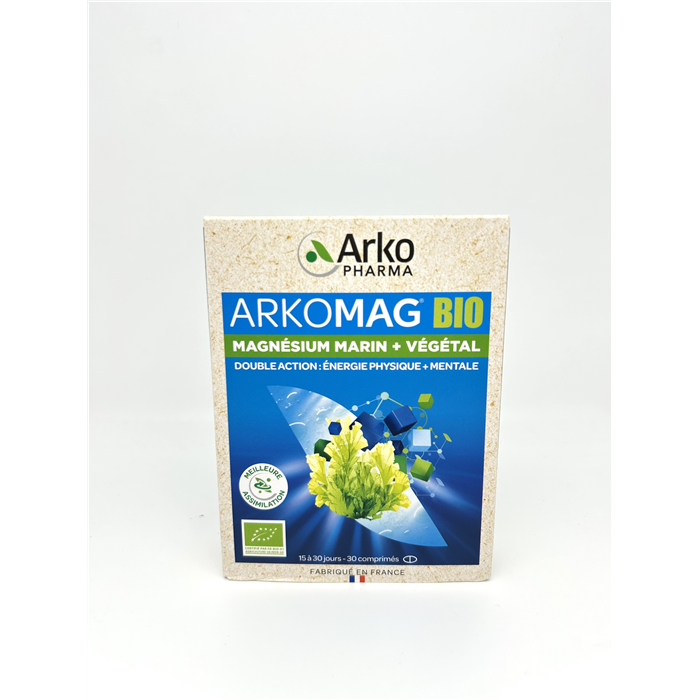 [4605-309] Arkomag Bio Magnésium Marin + Végétal, 30 comprimés