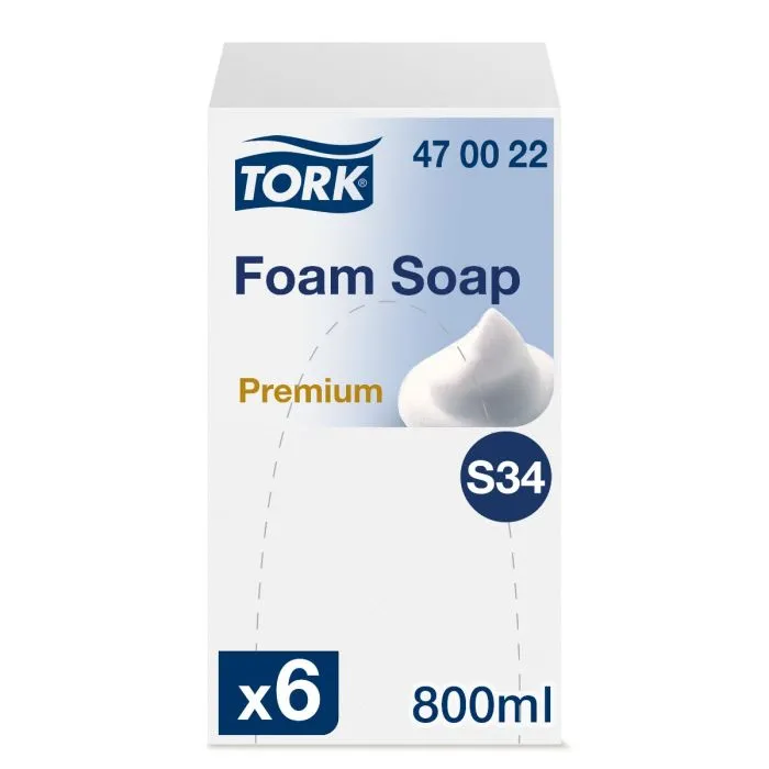 [470022] Tork Savon Mousse Luxury 6 x 800 ml, S34 _x000D_
Parfum de luxe, rose, Lavage des_x000D_
mains luxueux