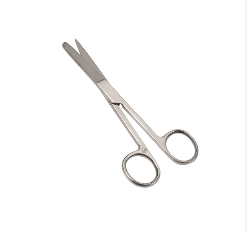 Ciseaux chirurgicaux jetables Medimex 145 mm droits pointu/mousse, 25 pièces
