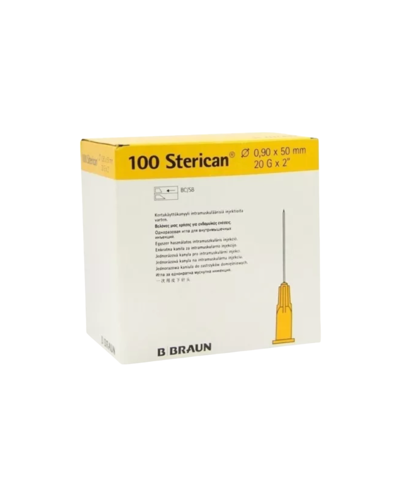 Aiguilles spéciales Sterican, 20G x 2, 100 pièces, 0,9 x 50 mm, jaune