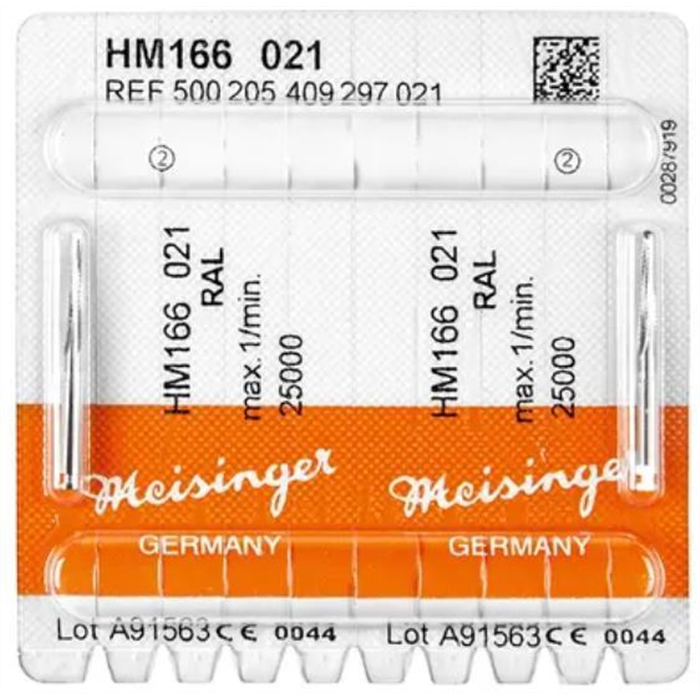 [54227] Meisinger Fraise chirurgicale HM 166 - paquet de 2 pièces RAL, _x000D_
500205409297021