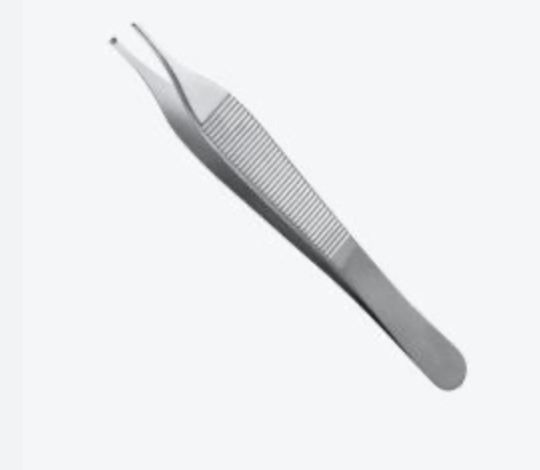Instruments jetables Medimex, pince Adson chirurgicale 1x2 dents, 120 mm, 25 pièces, stériles individuellement