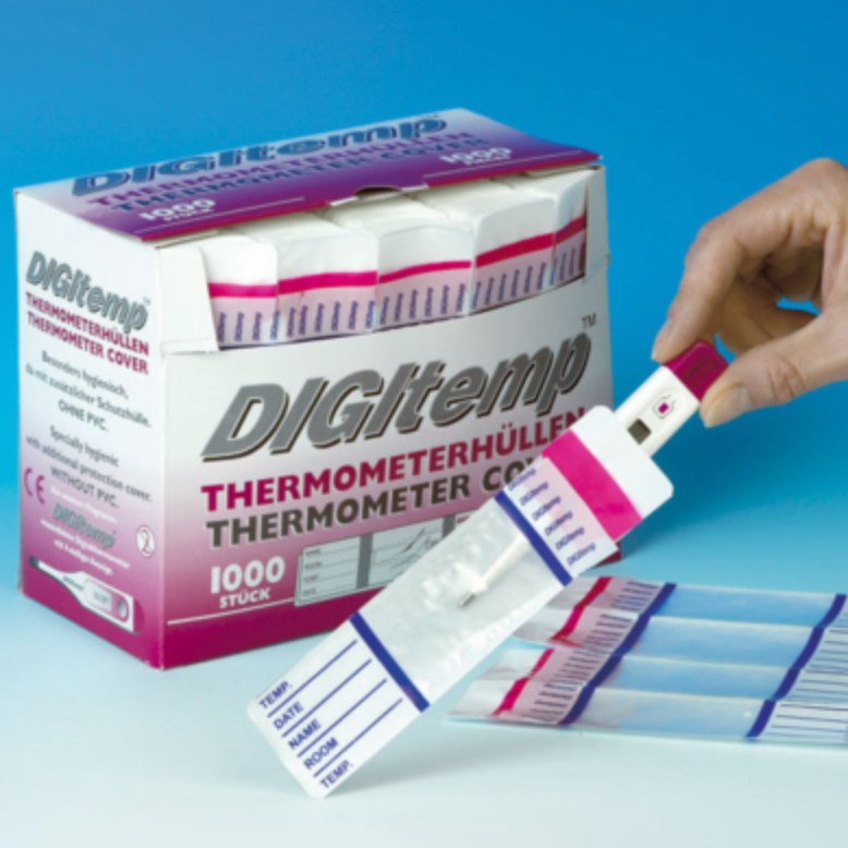 Housse de thermomètre DIGItemp sans lubrifiant, 1000 pièces