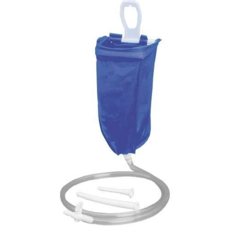 Kunststoff Irrigatoren; Reise-Kunststoff-Irrigator, komplett, 2 Liter