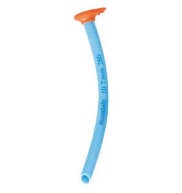 NasoSafe Nasopharyngealtubus. CH: 34, 8,00 mm,  _x000D_
einzeln steril. Pack: 10 Stück, Farbe dunkelrot