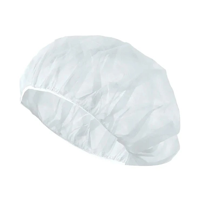 MaiMed-Cap B, charlotte bouffante en non-tissé polypropylène, blanche, 100 pièces / boîte