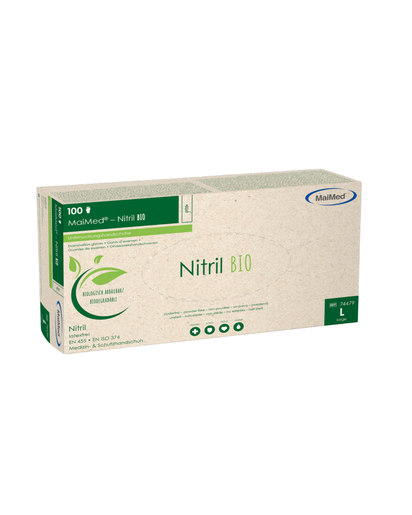 [00074479] MaiMed-Nitrile BIO, size L, non sterile_x000D_
nitrile glove, green, powder-free, 100pcs/box