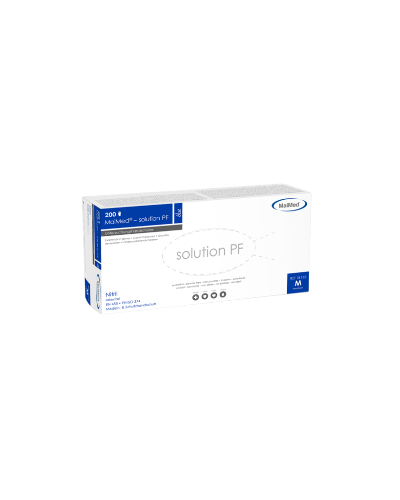 MaiMed-solution PF taille XL, non stérile, bleu, gants nitrile sans poudre, 200 pièces / boîte