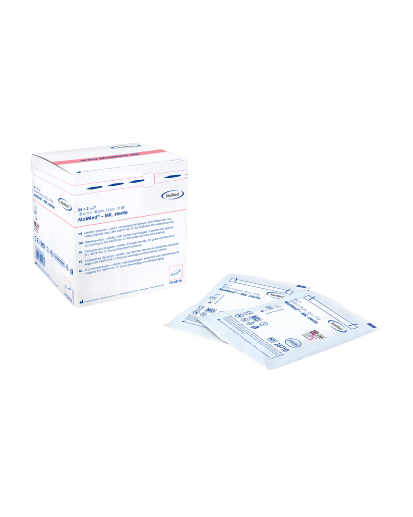 MaiMed-gauze swabs  5x5cm, 12-ply_x000D_
sterile by  20x5pcs/box