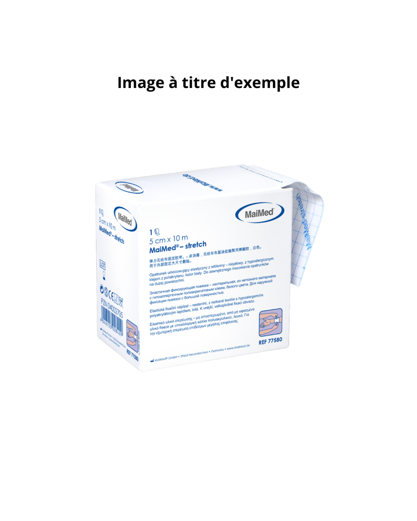 [00077585] MaiMed-stretch 10 cm x 10 m, voile de fixation élastique, 1 pièce / boîte