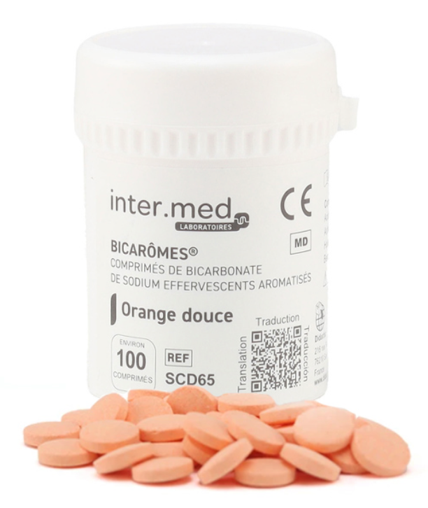Bicarômes comprimes efferv. bicarbonate orange, 100 pcs