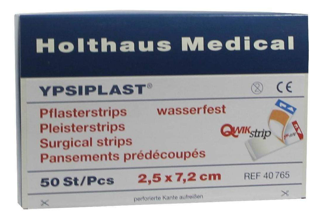Bandes adhésives Ypsiplast 2,5 x 7,2 cm, 50 pcs