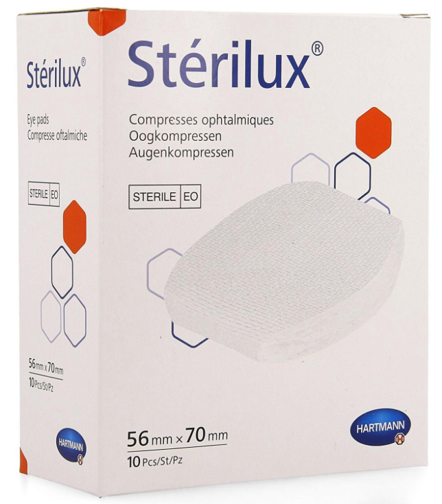 [16605] Augenkompresse, steril 56 * 70 mm, 5 pcs