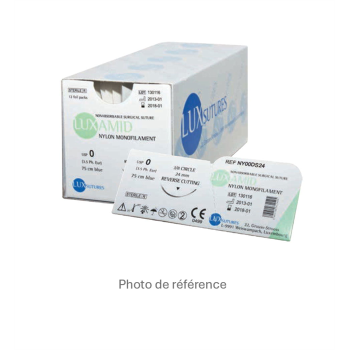 [NY20DS19] LUXAMID 3,0 3/8 Reverse Cutting 19mm, 2/0,75cm,  boîte de 12