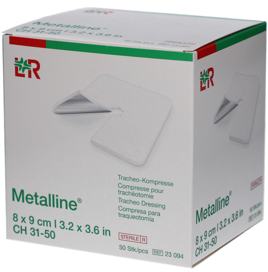 [142512] COMPRESSES TRACHEALES 9X10 CM DOUBLE, 10 pces