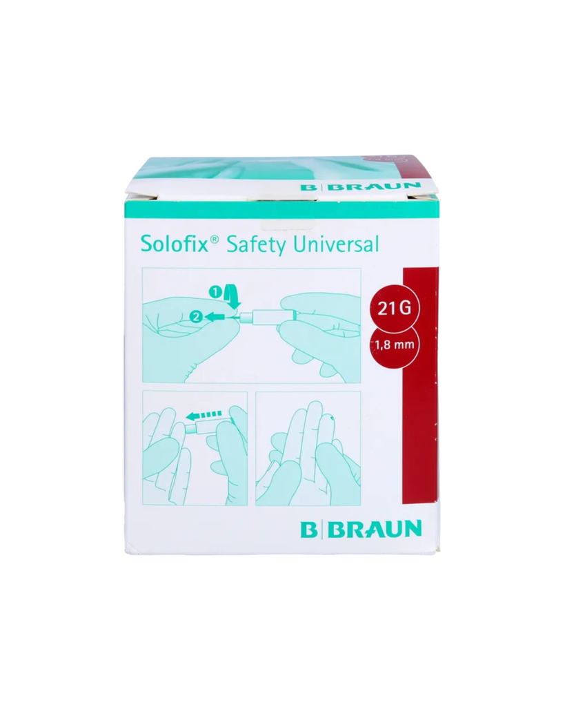 [170607] Blutlanzetten Solofix Safety Universal, G21, Punktionstiefe 1,8mm, 200 St._x000D_