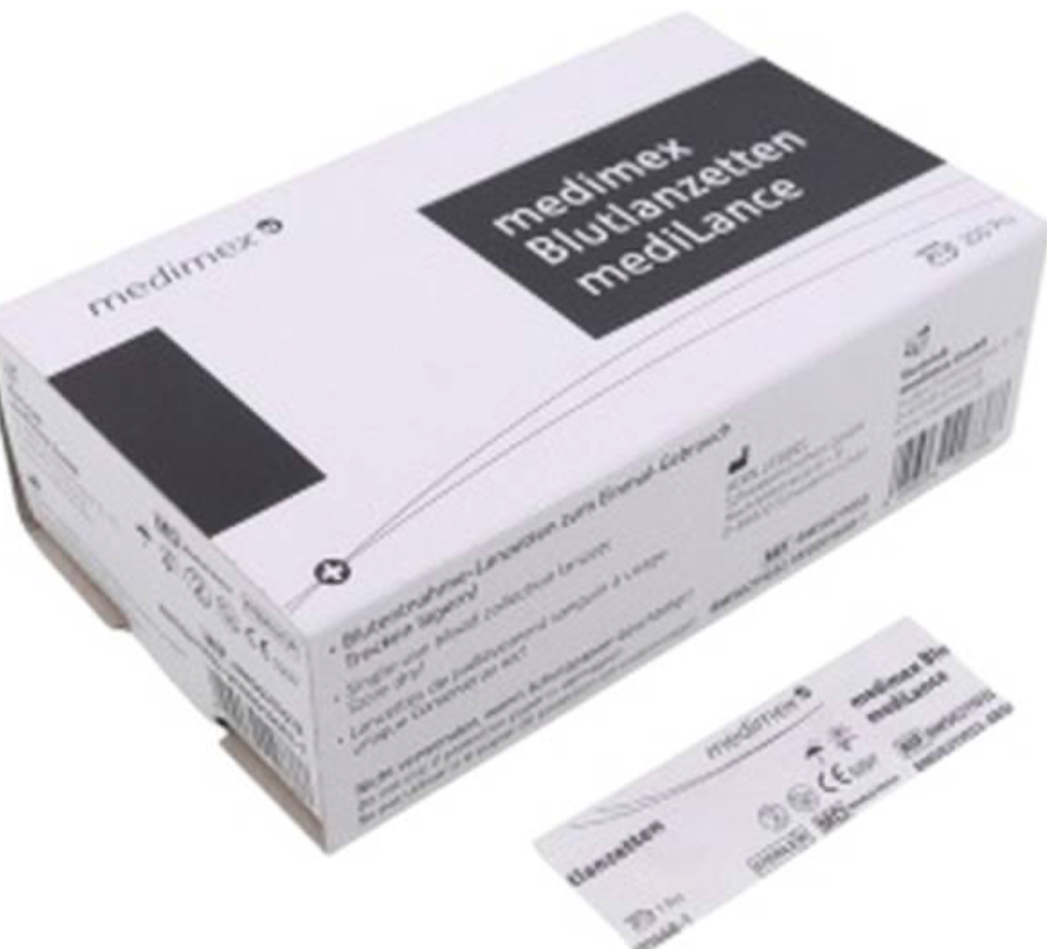 [8M50211032] medimex Blutlanzetten medilance 200 St.