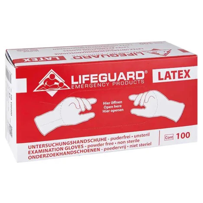 Lifeguard Latex - sans poudre, M - moyen, 100 pièces