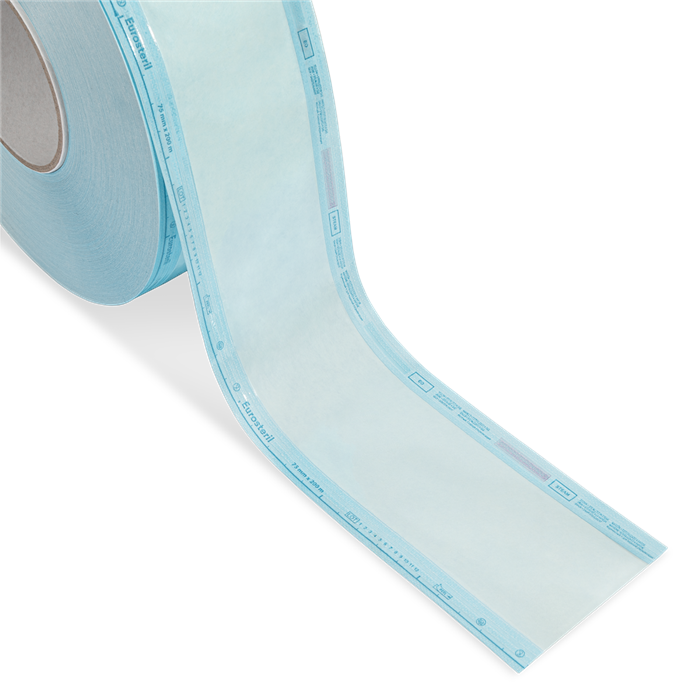 Rouleaux de stérilisation taille 250 mm longueur 200 MT marque Eurosteril, boîte 1 rouleau
