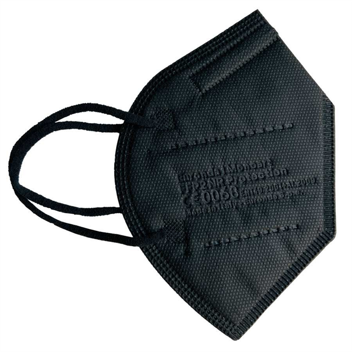[217924] Monoart FFP2 NR Protection masque facial sans valve, noir, boîte de 10