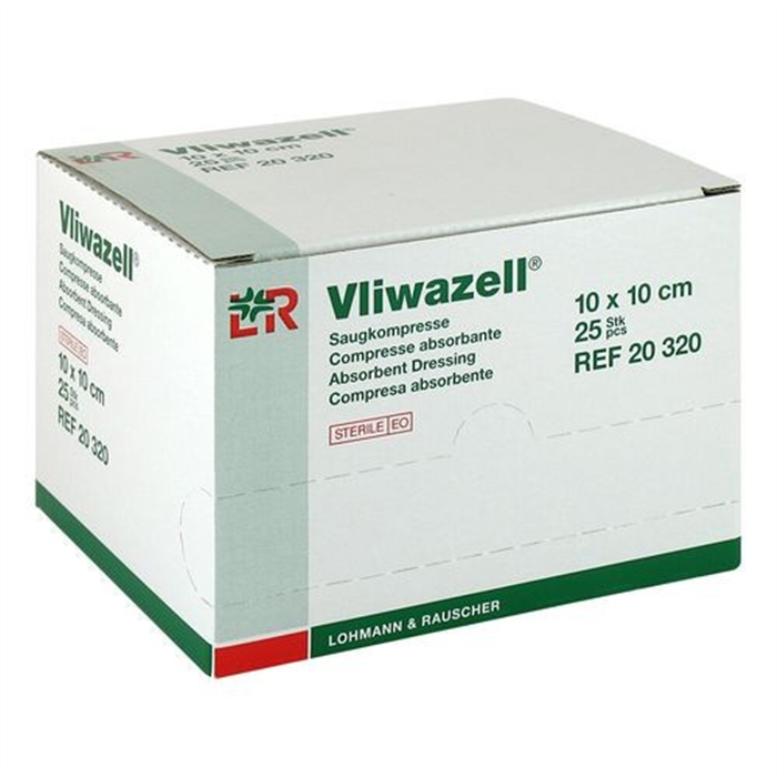 [L2 20350] Vilwazell 10 x 10 cm, non stérile, 25 pièces