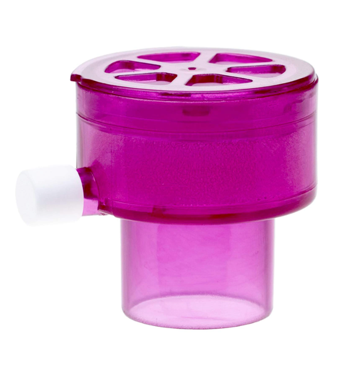 SPIRO speaking valve w oxy purple, mit Sauerstoffanschluss, 5 St.